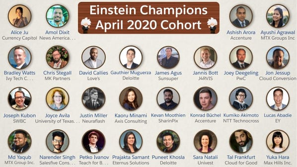 Einstein Champions April 2020 Cohort